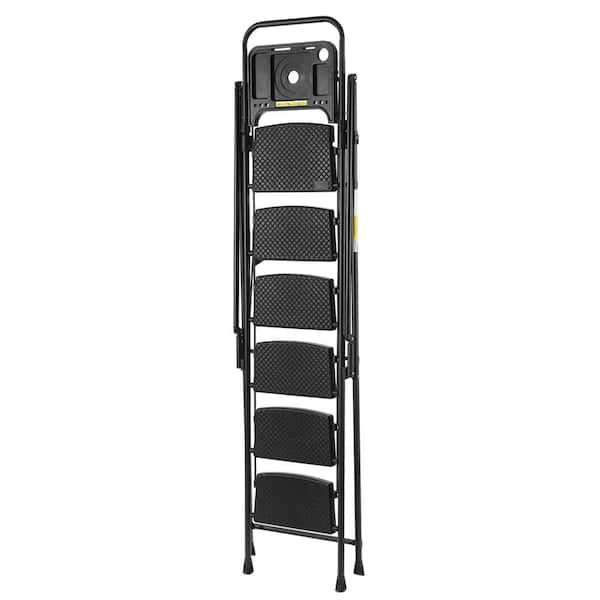 Gray Desperade Tic Ⅲw 19-20 157cm 8 ft. Iron 6-Step Ladder with Non-Slip Wide Pedals Reach, Soft