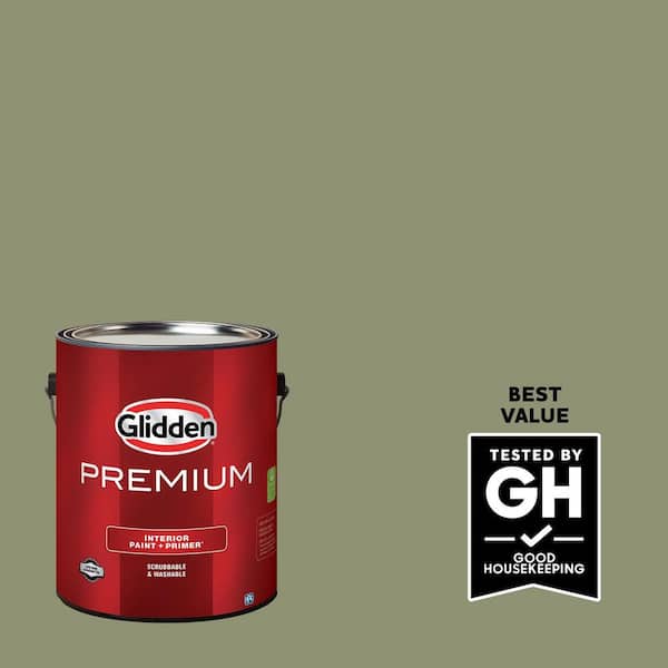 Glidden Premium 1 gal. PPG1125-5 Hemlock Satin Interior Latex Paint