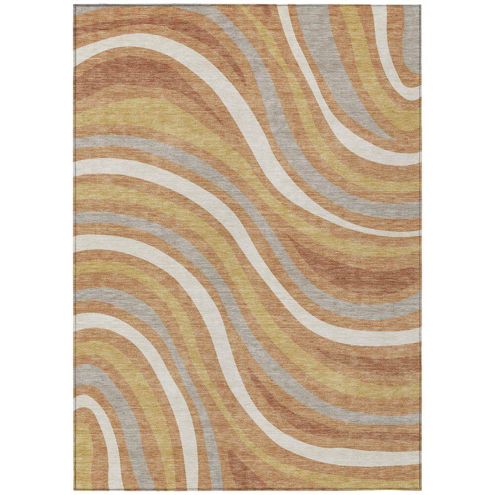 Chantille Machine Washable Indoor/Outdoor Abstract ACN2490 Copper 10 ft. x 14 ft. Area Rug price history on PriceWatchPro