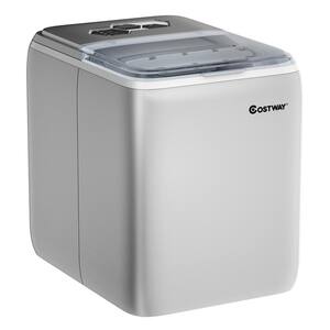 44 lbs. Portable Ice Maker in Silver