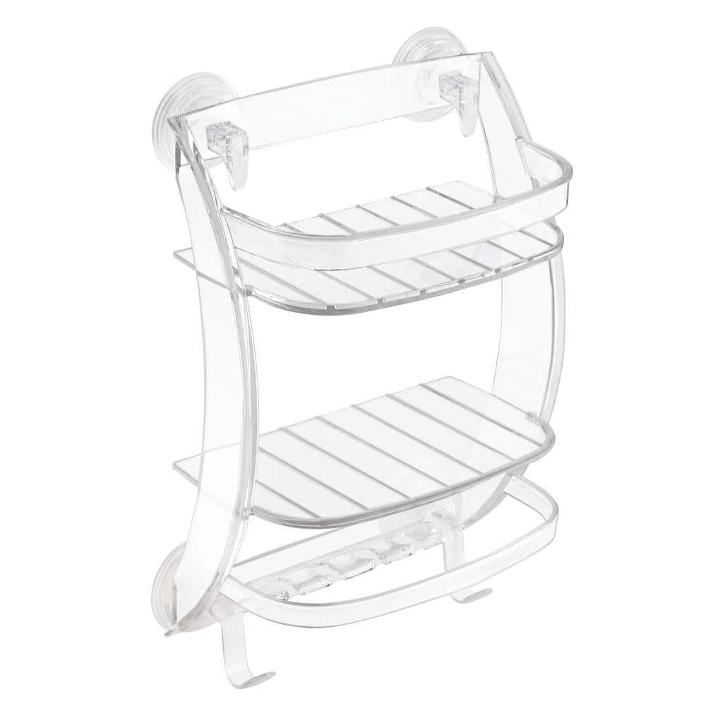 interDesign Powerlock Suction Shower Organizer in Clear 53820 The