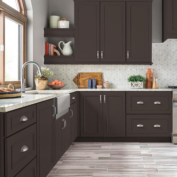 BEHR PREMIUM 1 gal. #790B-7 Bitter Chocolate Semi-Gloss Enamel