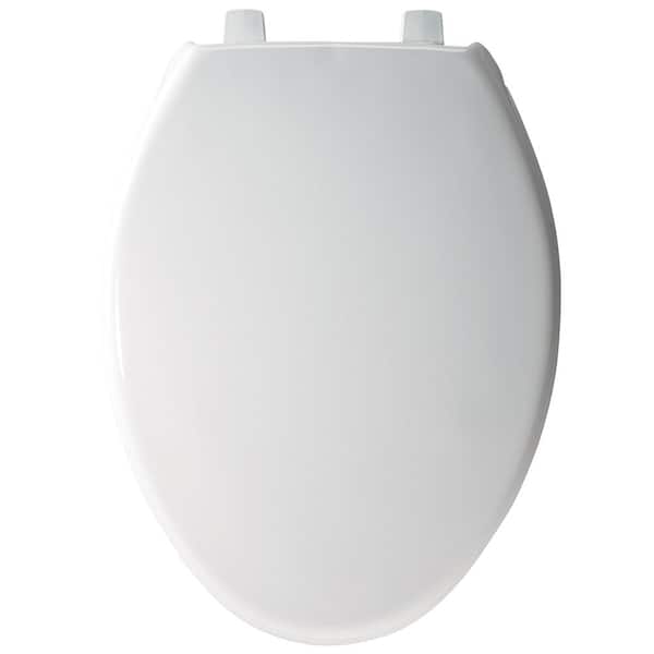 Bemis Sta Tite Elongated Closed Front Toilet Seat In White 7800tdg 000 The Home Depot - Bemis Statite Toilet Seat Removal