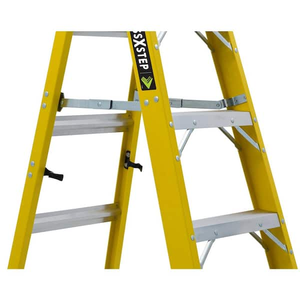 Louisville Ladder 4 ft. Fiberglass Cross Step Ladder with 375 lbs