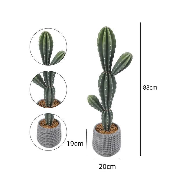 2.78 ft. Artificial Cactus Tree in Pot, Tall Realistic Texture