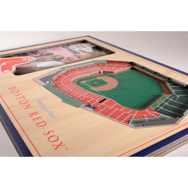 YouTheFan MLB Boston Red Sox Team Colored 3D StadiumView with 4 in