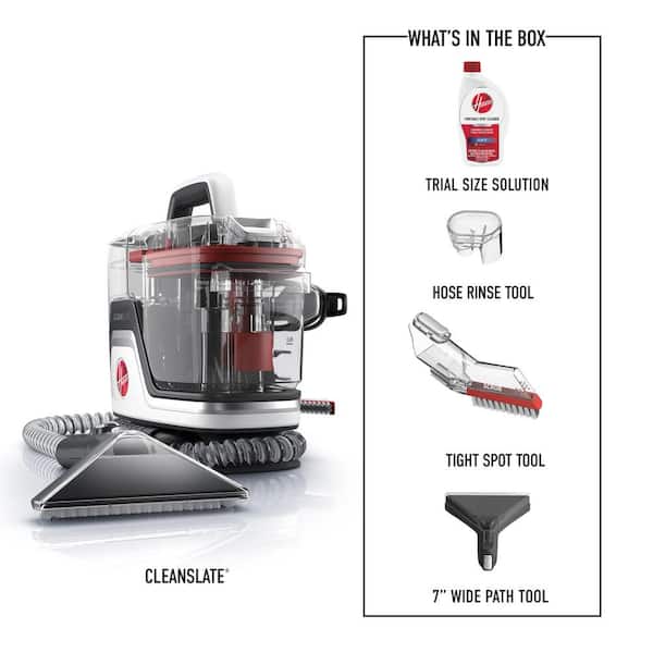 CleanSlate Pro Portable Corded Spot Cleaner for Carpet and Upholstery, with 32oz Oxy Portable Carpet Cleaner Solution