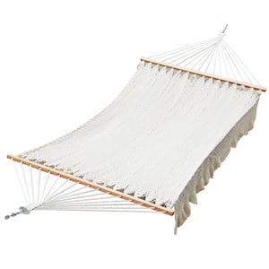 Bahia 6.58 ft. Portable Single Crochet Hammock Bed in Natural