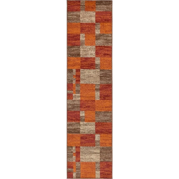 Unique Loom Autumn Providence Multi 2' 6 x 10' 0 Runner Rug