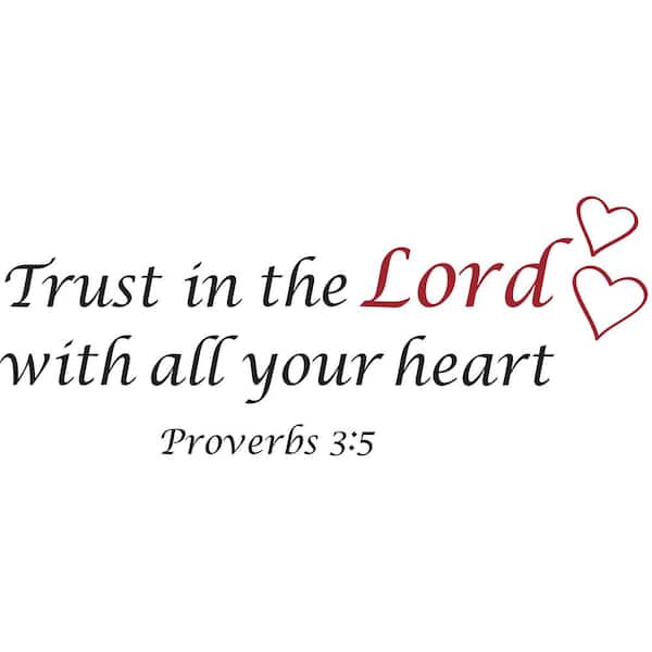 WallPops Black Trust Wall Quote Decal