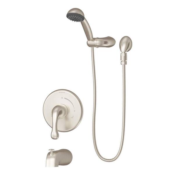 Symmons Unity 1-Spray Hand Shower with Stops in Satin Nickel (Valve Included)