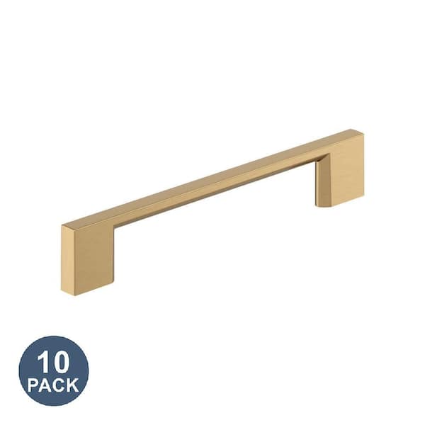 10-Pack Cityscape 5 1/16 in.  128mm  Modern Champagne Bronze Bar Cabinet Pulls
