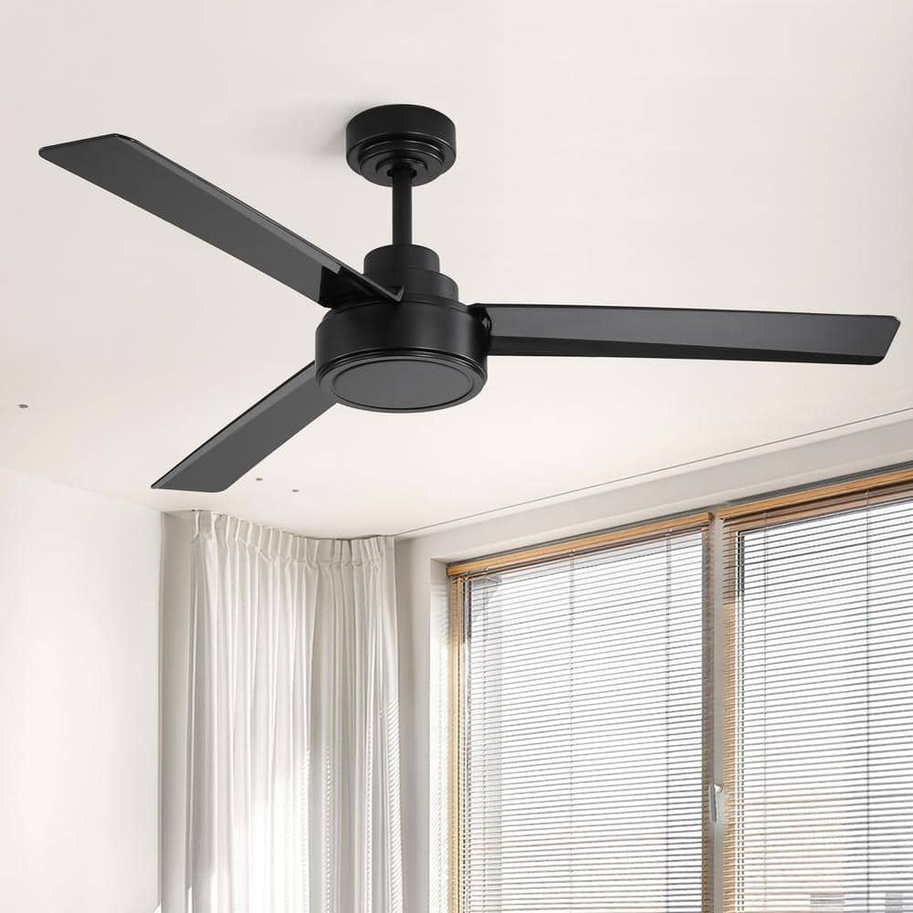 52 in. Indoor/Outdoor Modern White Downrod Ceiling Fan without Lights, 6-Speed Remote Control price history on PriceWatchPro
