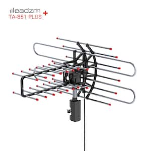 Plus 360-Degree Rotation UV Dual Frequency 45-860MHz 22-38dB 42.65 ft. cobble Outdoor Antenna