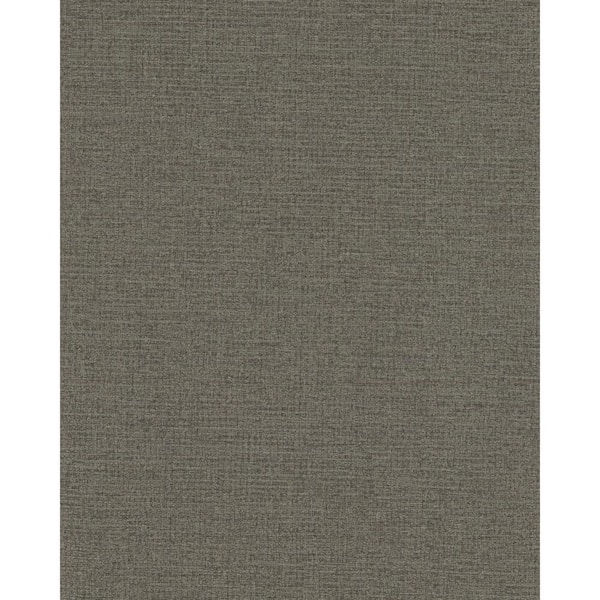 York Wallcoverings Stratum Dark Gray Vinyl Strippable Roll (Covers 60.75 sq. ft.)