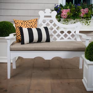 Sahara Rectangular Bench/Porch Swing Cushion in Beige