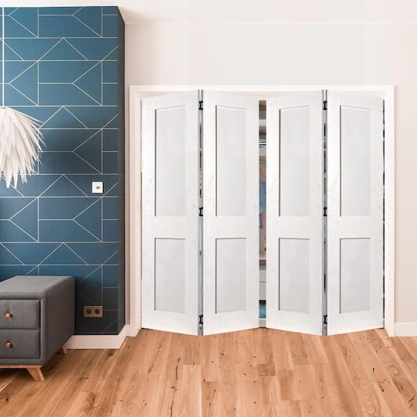 Krosswood Doors 72 in. x 80 in. Shaker 2-Panel Solid Core Primed