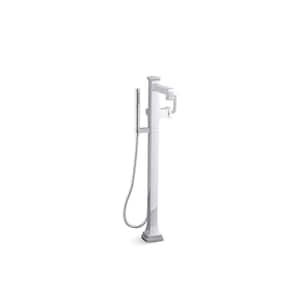 Riff Single-Handle Claw Foot Tub Faucet with Handshower in Polished Chrome