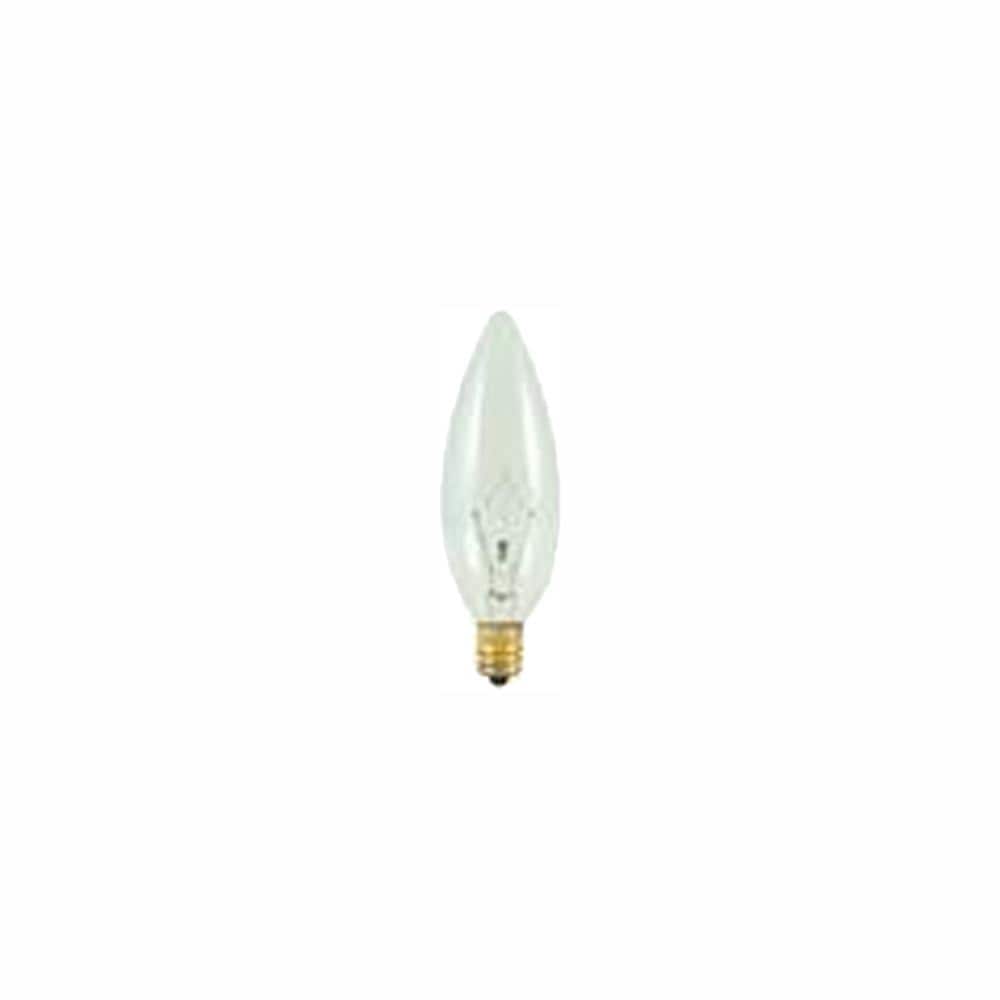 25-Watt Warm White Light B10 (E12) Candelabra Screw Base Dimmable Clear Inc