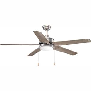 Whirl Collection 60 in. LED Antique Nickel Ceiling Fan
