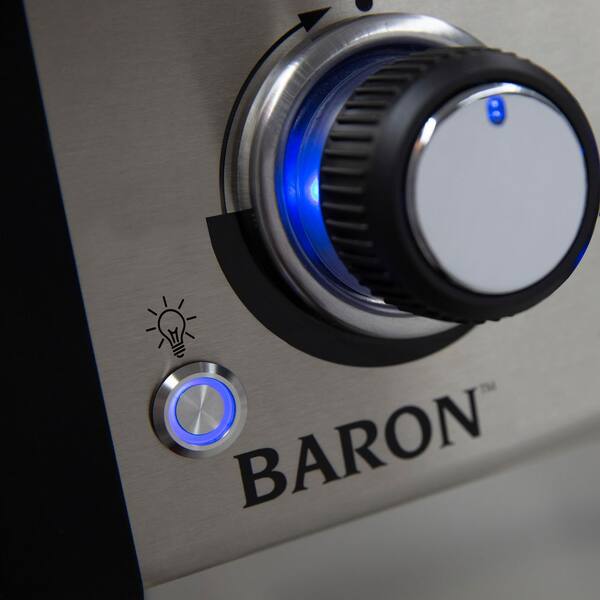 Broil King - Baron S 490 Pro IR 4-Burner Propane Gas Grill in Stainless Steel with Infrared Side Burner and Rear Rotisserie Burner