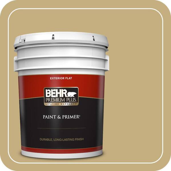 BEHR PREMIUM PLUS 5 gal. #MQ2-29 Cliff Ridge Flat Exterior Paint & Primer