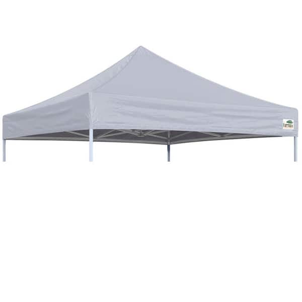 Terracemaster USA Pop Up 10 ft. x 10 ft. Replacement Canopy Tent Top Cover, Instant Ez Canopy Top Cover ONLY(Gray