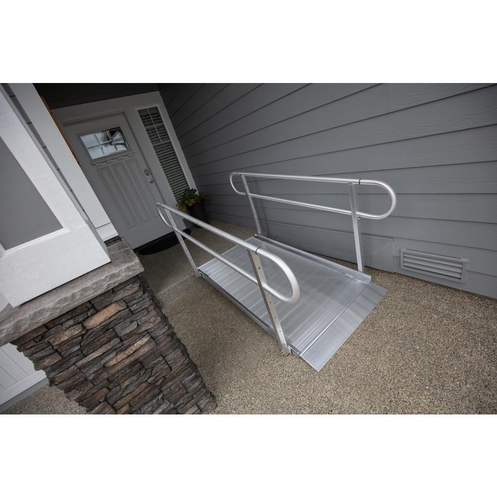 EZ-ACCESS 9-Foot Aluminum Portable Wheelchair Ramp with Handrails