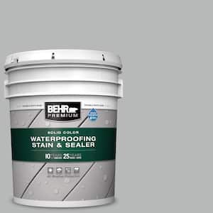 5 gal. #N460-3 Lunar Surface Solid Color Waterproofing Exterior Wood Stain and Sealer