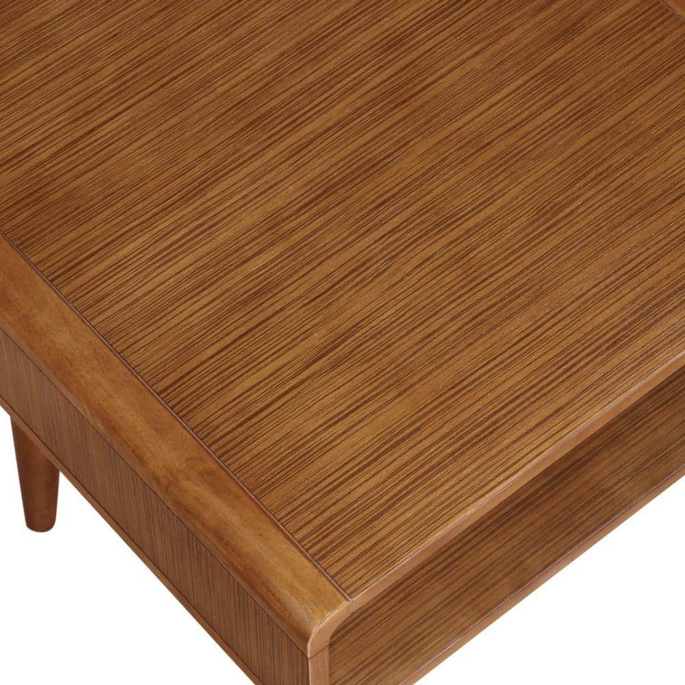 Zebra Alborg Rich Walnut End Table - thumbnail 6