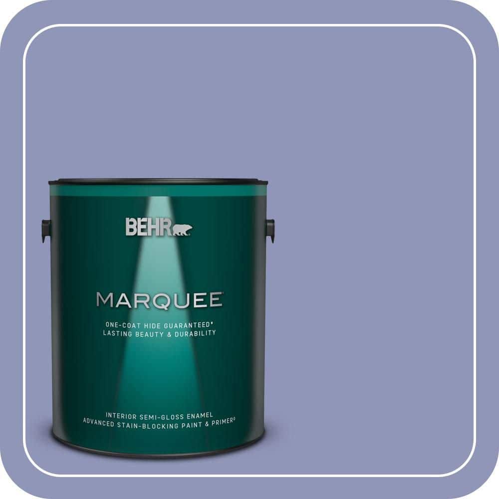 BEHR MARQUEE 1 gal. #BIC-20 Lively Lilac Semi-Gloss Enamel Interior ...