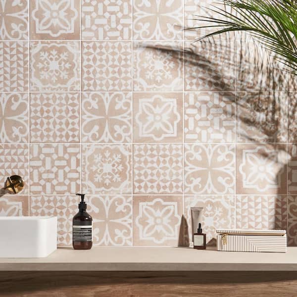 Ivy Hill Tile Angela Harris Sicilia Kasma Crema 7.87 in. x