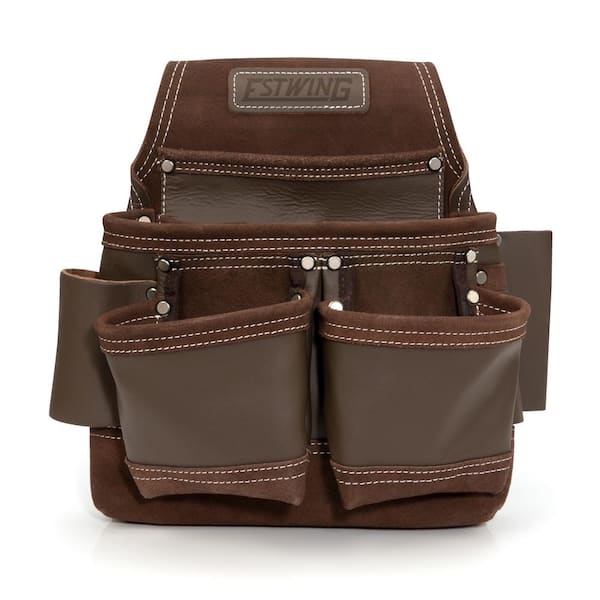 Estwing 9-Pocket Full Leather Framer's Tool Belt Pouch