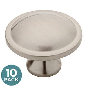Liberty Contempo 1-1/2 in. (38 mm) Satin Nickel Round Cabinet Knob (10-Pack)