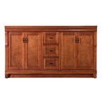 Naples 60 in. W Bath Vanity Cabinet Only in Warm Cinnamon for Double Bowl
