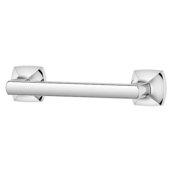 Vaneri Wall Mount Double Post Toilet Paper Holder in Polished Chrome