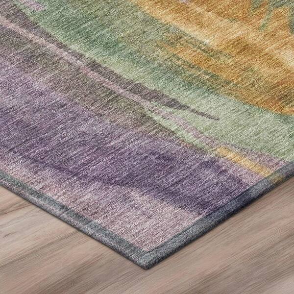 Chantille Machine Washable Indoor/Outdoor Abstract ACN3036 Purple 2 ft. x 3 ft. Accent Rug