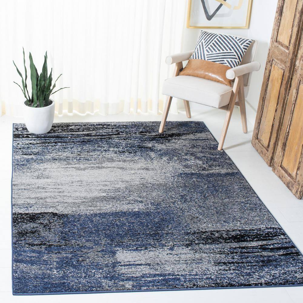 Adirondack 5 X 8 Gray/Blue Abstract Area Rug price history on PriceWatchPro