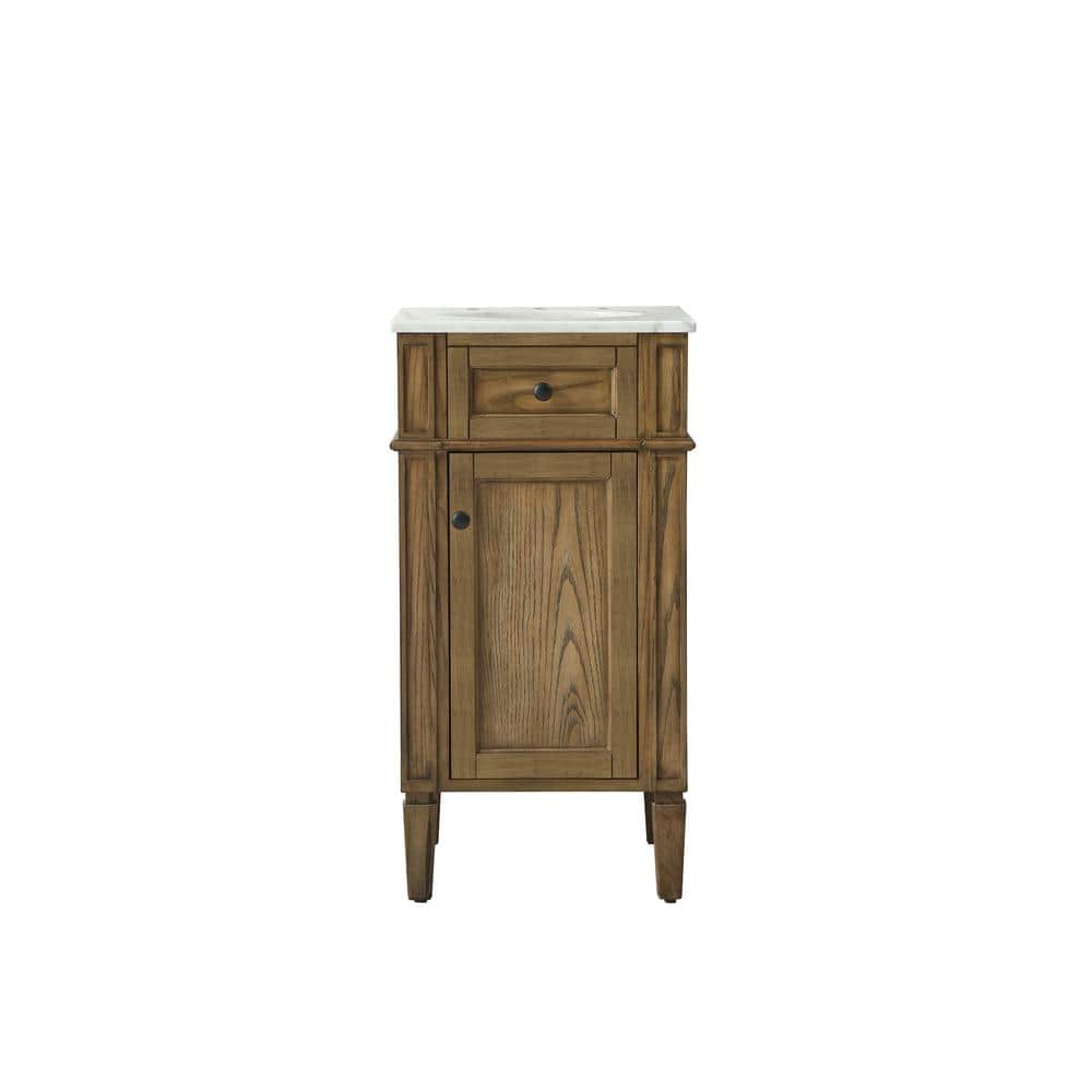 Simply Living 18 in. W x 19 in. D x 35 in. H Bath Vanity in Driftwood with 
