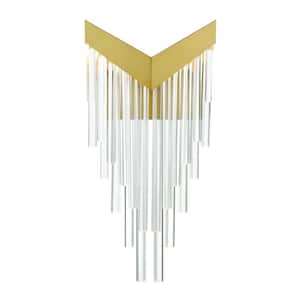 Vivien 20 in. 1-Light Gold LED Wall Sconce