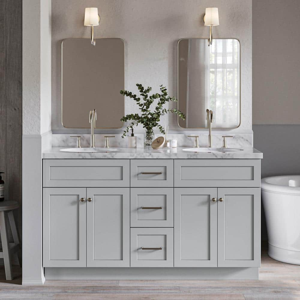 ARIEL Hamlet 42 in. W x 21.5 in. D x 34.5 in. H Freestanding Bath Vanity  Cabinet Only in Grey F043S-BC-GRY - The Home Depot