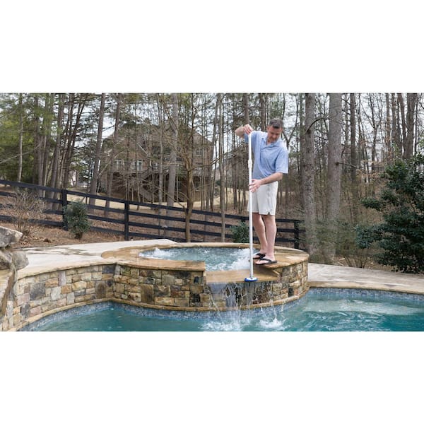 8 ft. x 1 1/4 in. Dia Anodized Aluminum Telescopic Swimming Pool Pole with External Cam Set