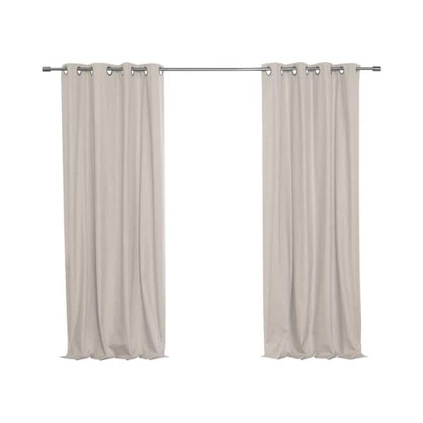 Best Home Fashion Faux Linen Blackout Curtain