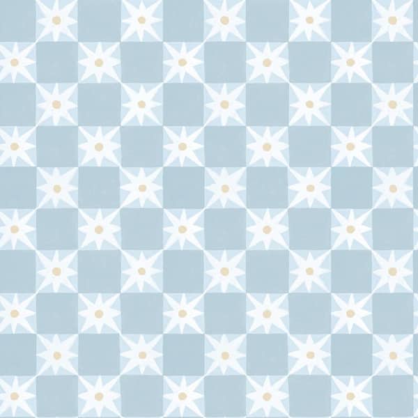 York Wallcoverings Stardust Blue Checkerboard Peel and Stick Wallpaper