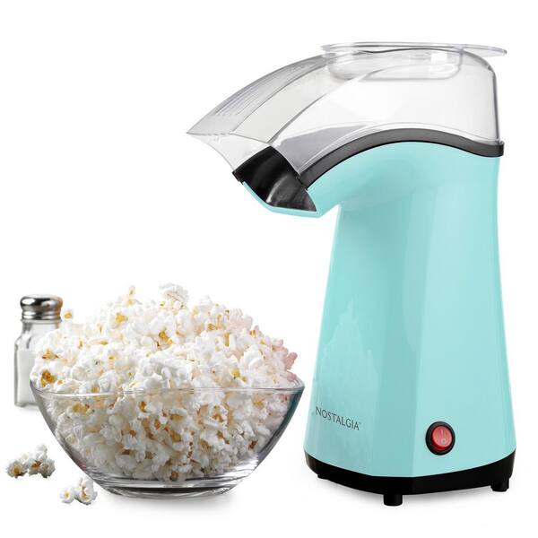 1,100 W 64 oz. Sea Green Hot Air Popcorn Machine Hot Air Electric Popp