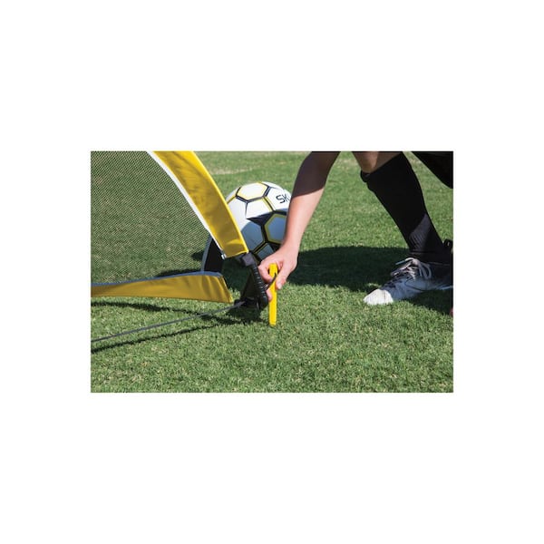 Tidoin Orange 4 ft. x 3 ft. Portable Soccer Goal Pop Up Folding