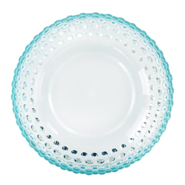 ELK Home Greer Bowl - Tall White and Turquoise Glazed H0017-9753