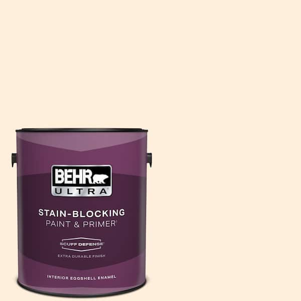 BEHR ULTRA 1 gal. #PWN-23 Silk Gown Extra Durable Eggshell Enamel Interior Paint & Primer