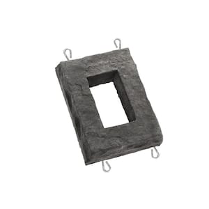 Smoke 6 in. W x 8 in. H Outlet Stone