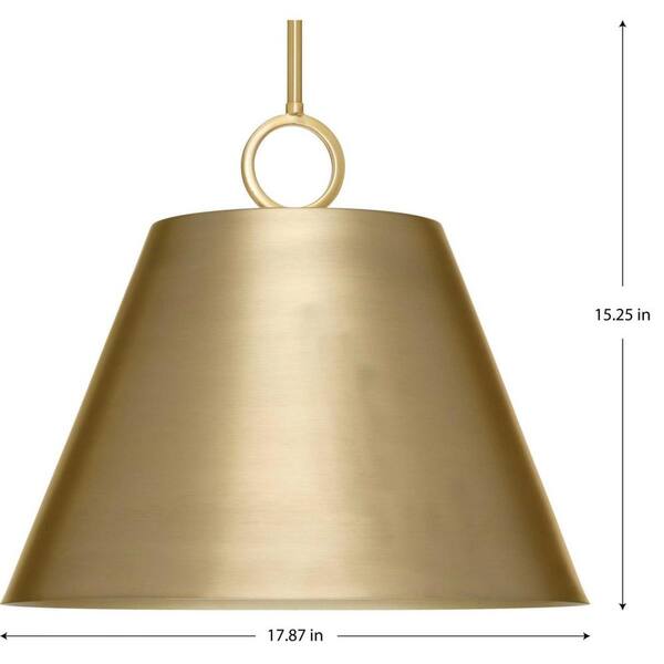 Progress Lighting Parkhurst 3-Light Brushed Bronze Traditional Lantern Medium Hanging Pendant Light